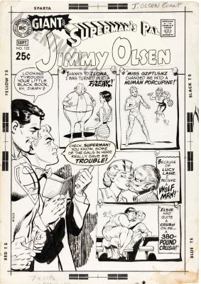 Curt Swan, Neal Adams | Superman’s Pal, Jimmy Olsen Issue 122 Page Cover | Albert Moy