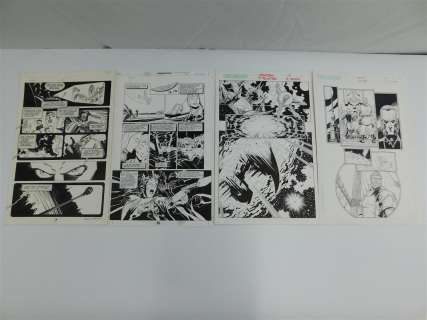 Lot of 4 Original Comic Book Art Pages - Mixed | Bodnars Auction