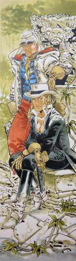 Félix MEYNET - Illustration originale en couleur directe pour SAUVAGE