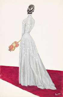 GEORGES LEPAPE (1887-1971) "La Robe Grise - Balenciaga." [FASHION] | Swann Galleries