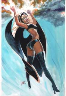 Fred Harper - Storm Conjuring Lightning Painted Art - Signed