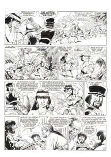 Mitton, Jean-Yves | Original page (p.23)  - Quetzalcoatl 6  - La Noche Triste  - (2005) | Catawiki