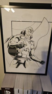 MARTIAN MANHUNTER BY SALVADOR LARROCA ORIGINAL ART COMMISSION 11 1/2" x 16 1/2" | eBay US