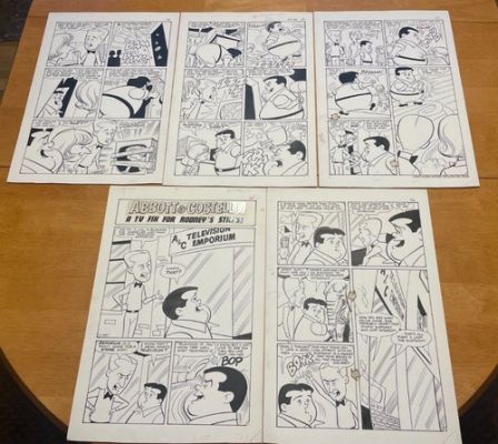 ABBOTT and COSTELLO #12 comic art COMPLETE 5 PG STORY 1969 TELEVISION STORY | eBay US (Buy It Now)