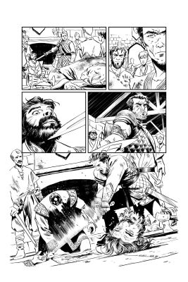 Pablo de Bonis | Red Sonja issue 1, page 3 – ARTIST PROOF | NRisso Art