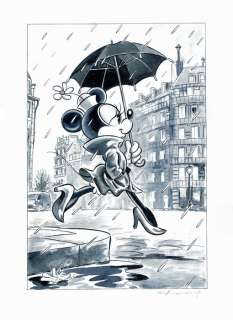 Fernandez, Tony - Original Mixed Media Artwork - Minnie Mouse inspired by Richard Avedon | Catawiki