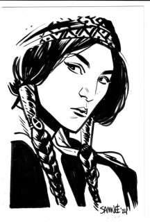 Chris Samnee - Dani Moonstar Doodle