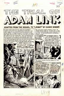 Joe Orlando - Weird Science-Fantasy #28 (Complete 7 Page Ec Story: ‘The Trial of Adam Link!‘ (Large Art - 1954)