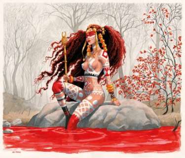 Miralles | ANA MIRALLÈS DJINN Africa (T.5), Dargaud 2021 Illustration originale publiée... | Daniel Maghen Enchères