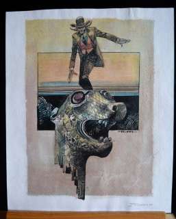 Toppi, Sergio - watercolour on print | Catawiki