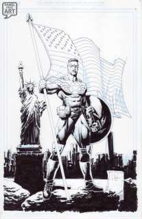 Whilce Portacio | Captain America 1 Cover - Variant | Panel Page Art