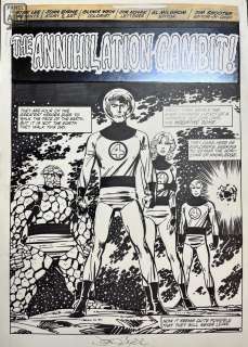 John Byrne - Fantastic Four 256 Page 1 Splash