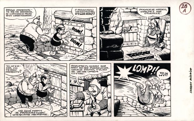 Janusz Christa | Kajko i Kokosz. Skarby Mirmiła, strona 28A | Galeria Komiksu