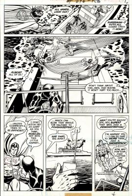 Bob Oksner, Curt Swan | Superman #296 P 7 Half Splash (Superman Throughout Battling & Trying To Stop a Jewel Heist!) 1975 | Romitaman