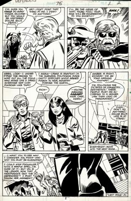 Al Milgrom, Herb Trimpe | Defenders #75 P 2 (Early Foolkiller Action Page, Valkyrie, Clea, Hellcat!) 1979 | Romitaman