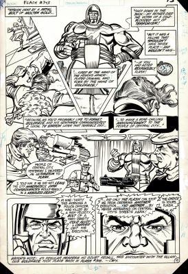 Carmine Infantino, Frank McLaughlin | Flash #343 P 10 (Goldface!) | Romitaman