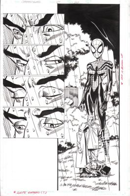 Ron Frenz, Sal Buscema | Spider-Girl #89 P.20 - 1/2 Splash Spider-Girl - 2005 | Anthony’s Comic Book Art