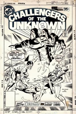Jack Abel, Rich Buckler | Challengers of the Unknown #85 Cover (Entire Team Battles a Giant Hand!) 1977 | Romitaman