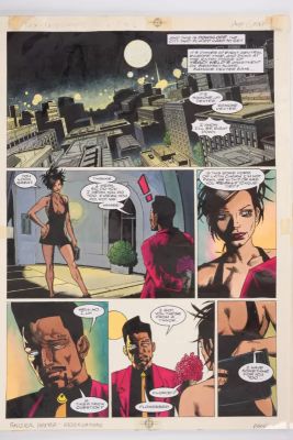 Lot 25 - 2000 AD Prog #1126 Sinister Dexter ‘Reservations’ Colour Story Pages (Fleetway, 1999) Total 5 Pages | Stanley Gibbons Baldwin’s