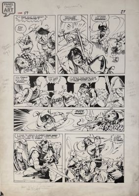 Mike Ploog | Conan 57 Page 27 | Panel Page Art