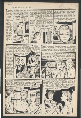 Fred Guardineer | Great Detailed Guardineer Romance Art - Golden Age Great - a Girl’s Sacrifice Issue Dream Book of Love # 2 Page 2 | Koch Comic Art