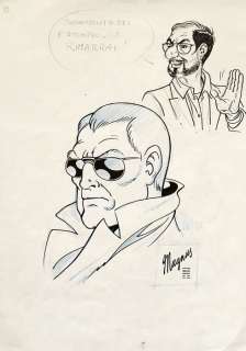 Magnus - Original study for "Lo Sconosciuto" (1970s) | Catawiki