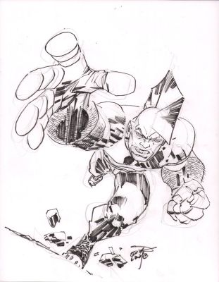 Erik Larsen | Savage Dragon Action Run Commission - Signed | Anthony’s Comic Book Art