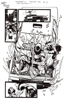 Von Randal | Dardevil Test Page 3 | Next Comic Art