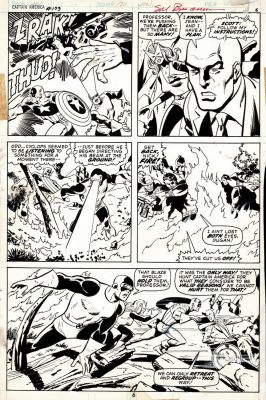 Sal Buscema, Vince Colletta | Captain America #173 P 6 (All Out Battle with Cap, Entire X-Men Team, & Nick Fury | Romitaman