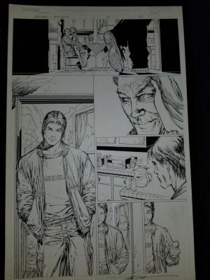 Mark Waid, Marc Silvestri | Birth Page of Hunter Killer Agent Ellis (Very 1St Appearance Ever in Issue #0) By Mark Waid And Marc Silvestri | ComicArtFans Classifieds