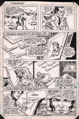 Carmine Infantino, Frank McLaughlin | Flash #338 P.8 - Captain Boomerang - 1984 | Anthony’s Comic Book Art