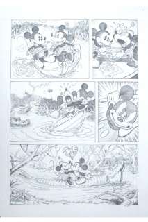 Garrido, Sergio - Original drawing - Mickey & Minnie Mouse - "Paseo por el Mississippi" 