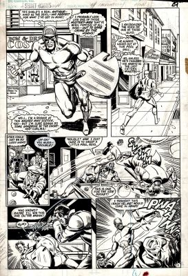 Arvell Jones, Greg Theakston | Secret Origins #19 P 7 (Awesome Guardian Origin & Battle Page!) 1987 | Romitaman