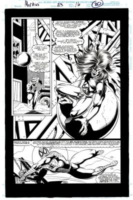 Ralph Cabrera Nick Napolitano - Morbius #23 P 20 Semi-Splash (Awesome Large Spider-Man & Morbius Images!) 1994