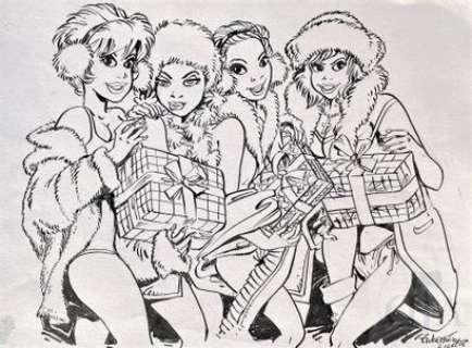 Walthéry/Natacha. Dessin original réalisé pour un… | Dagoty