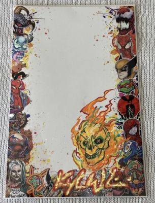 Kyle Willis BLANK SKETCH BOOK Ghost Rider Remarque & Signature KYLE WILLIS W/COA | eBay US (Buy It Now)