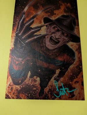 FREDDY KRUEGER EMBOSSED METAL COVER ART BOOK BY SURTUR NEW SIGNED WITH COA... | eBay US (Buy It Now)