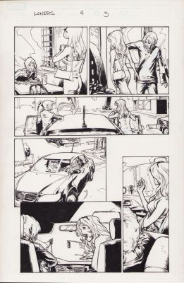 Karl Moline | Loners #4 Pg.3 - Interior Page - 2007 | Anthony’s Comic Book Art