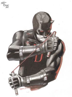 Lan Medina | Daredevil (Black Suit) | Next Comic Art