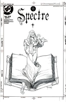 Michael Kaluta | Kaluta, Mike - Spectre #28? Canceled Series Cover, Former Green Lantern Hal Jordan 2003 | Cool Lines Art