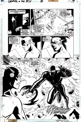 Richard Case | Legends of the Dc Universe #16 P 19 Semi-Splash (Flash Vs Dark Matter!) 1999 | Romitaman