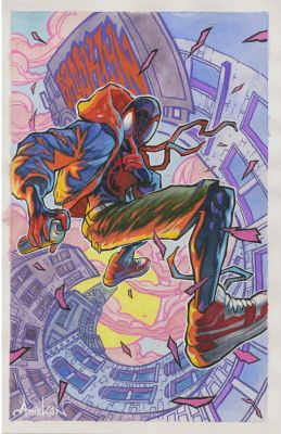 Aniekan Udofia | Spider-Man Miles Morales Brooklyn Pinup Marvel | TDArt