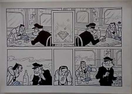 Morjaeu, Luc - Originele halve pagina (stroken 9 t/m 10 - plaat 3 A) - Suske en Wiske - Sterrenrood - (2014) | Catawiki