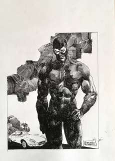 De Angelis, Roberto - original illustration, a tribute to Diabolik | Catawiki