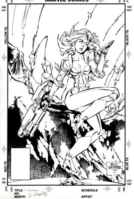 Kelly Krantz - Silver Sable Unpublished 1994 Cover