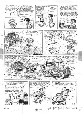 Tabary Jean | TOTOCHE, Planche originale 4 de Tous des sauvages par Jean Tabary | Galerie Napoléon