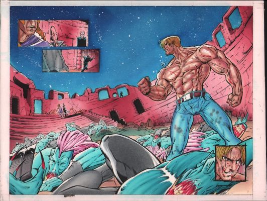Oclair Albert | Charlemagne #? Dps Color Guide - Defiant Comics - 1994 | Anthony’s Comic Book Art