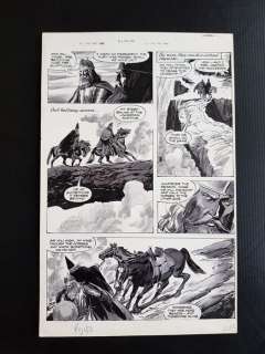John Buscema - Original Art Ink Wash Page - Marvel Preview #22 - Page 40 - King Arthur & Merlin (1980) | Catawiki