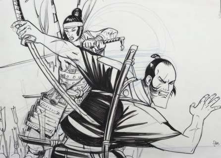 Hub  - Dessin original - Okko - Projet pour une toile (grand format) | Catawiki