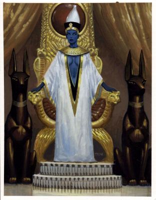Den Beauvais | High Priestess of Isis - Guardians Published Collectible Fantasy Card Painting (1990S) | Romitaman
